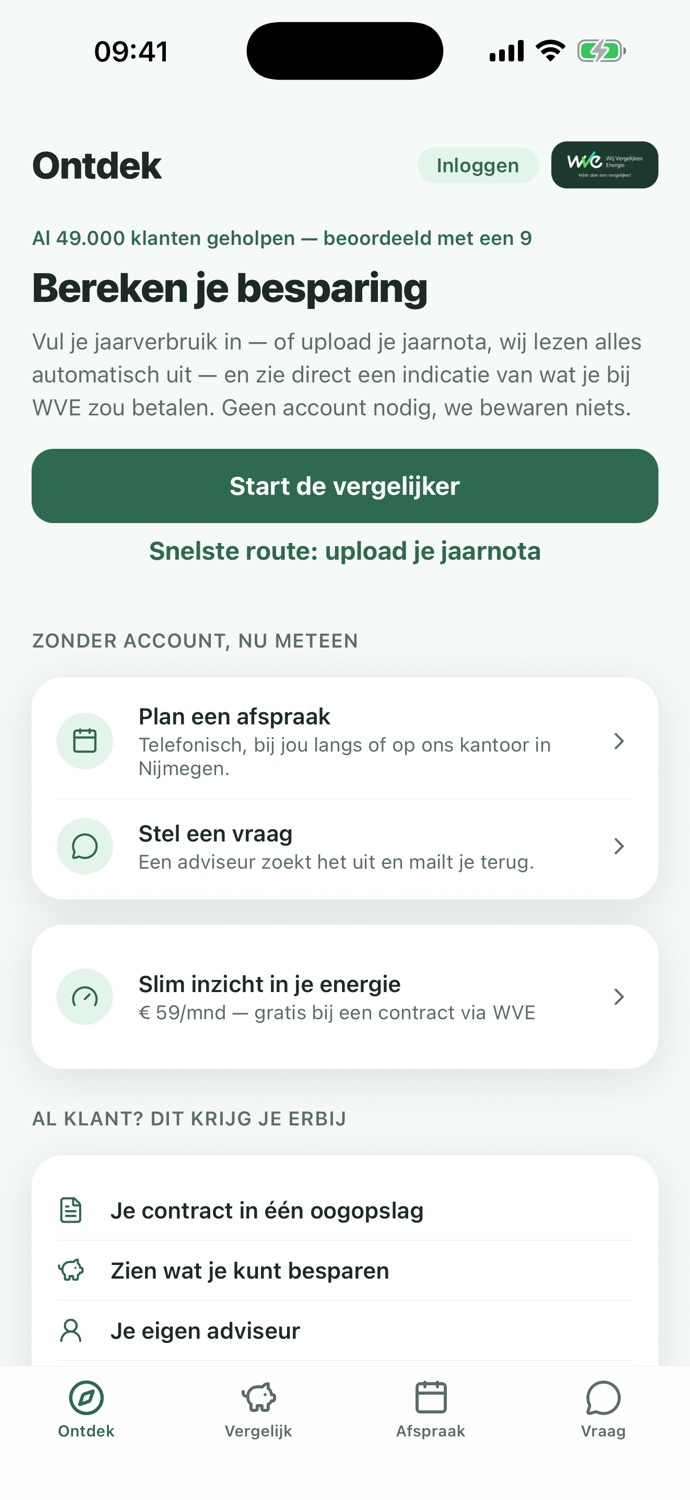 De Mijn WVE-app — Ontdek